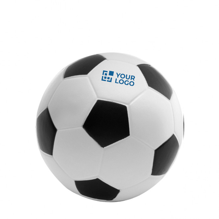 Antistress-Fußball aus Kunstleder mit Logo bedrucken lassen