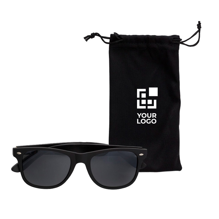 Sonnenbrille mit schwarzen Bambusbügeln, UV400-Schutz