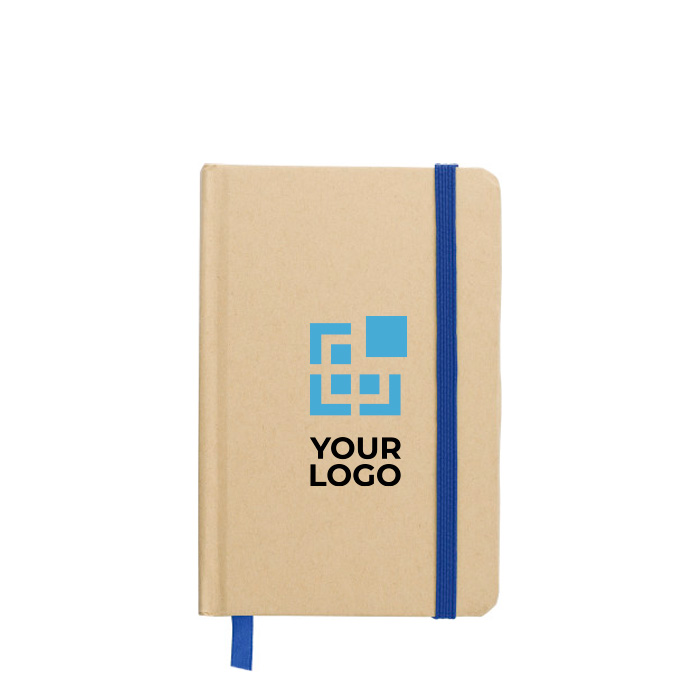 Kraft-Notizbuch mit Cover aus recyceltem Karton, ca. A6-Blatt liniert