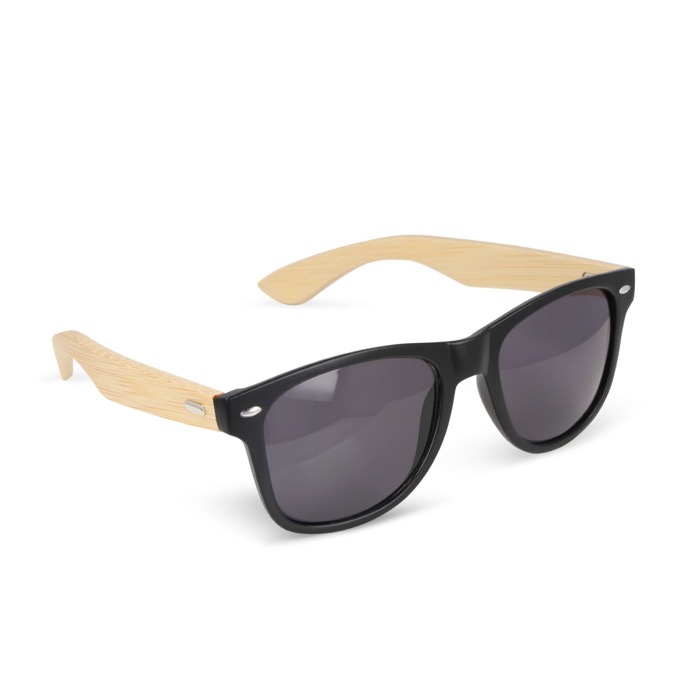 Sonnenbrille aus recyceltem Kunststoff mit Bambusbügel, UV400-Schutz