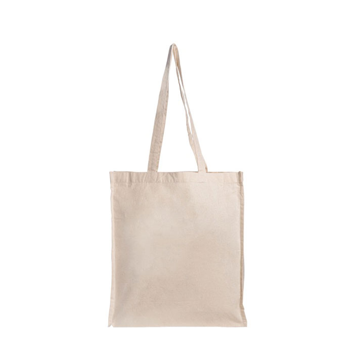 Tasche aus Öko-Baumwolle mit Henkeln und Bodenfalte, 220 g/m2