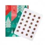 Adventskalender mit Weihnachtsschokolade A4 farbe weiß vierte Ansicht