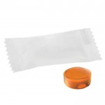 Zuckerfreie Mini-Bonbons in Folie einzeln verpackt farbe orange zweite Ansicht