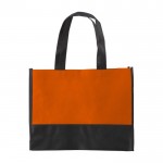 Zweifarbige Non-Woven-Tasche in vielen Farben, 80 g/m2 farbe orange erste Ansicht