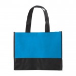 Zweifarbige Non-Woven-Tasche in vielen Farben, 80 g/m2 farbe hellblau erste Ansicht