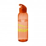 Tritanflasche für Werbung Farbe orange zweite Ansicht mit Logo