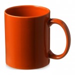 Bedruckte oder gravierte Keramiktasse Farbe orange