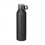 Trinkflasche mit Schraubverschluss als Werbeartikel Farbe schwarz