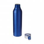 Trinkflasche mit Schraubverschluss als Werbeartikel Farbe blau zweite Ansicht
