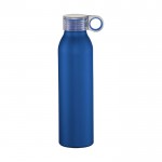 Trinkflasche mit Schraubverschluss als Werbeartikel Farbe blau zweite Vorderansicht