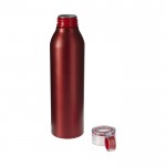 Trinkflasche mit Schraubverschluss als Werbeartikel Farbe rot zweite Ansicht