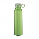 Trinkflasche mit Schraubverschluss als Werbeartikel Farbe hellgrün zweite Vorderansicht