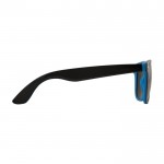 Retro-Sonnenbrille in zwei Farben Farbe blau zweite Seitenansicht