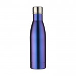 Flasche mit schillernder Oberfläche Farbe blau zweite Vorderansicht