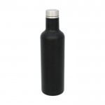 Elegante Termoflaschen bedrucken Farbe schwarz dritte Ansicht