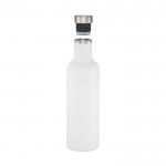 Elegante Termoflaschen bedrucken Farbe weiß zweite Ansicht
