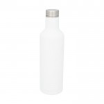 Elegante Termoflaschen bedrucken Farbe weiß dritte Ansicht