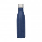 Gesprenkelte Flasche für Werbung Farbe blau zweite Vorderansicht