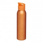 Sportflasche aus Aluminium Farbe orange
