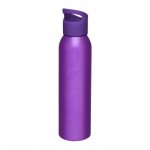 Sportflasche aus Aluminium Farbe violett
