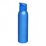 Sportflasche aus Aluminium Farbe blau
