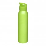 Sportflasche aus Aluminium Farbe lindgrün