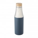 Thermosflasche im eleganten Design Farbe petrolblau dritte Ansicht