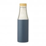 Thermosflasche im eleganten Design Farbe petrolblau zweite Vorderansicht