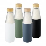 Thermosflasche im eleganten Design Farbe petrolblau zweite Ansicht in verschiedenen Farben