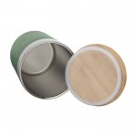 Thermobecher mit Deckel aus Bio-Bambus Farbe mintgrün dritte Ansicht