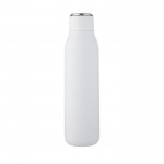 Thermosflasche aus Edelstahl Farbe weiß zweite Vorderansicht