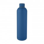 Thermosflasche im modernen Design, Farbe marineblau, erste Vorderansicht