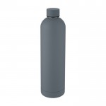 Thermosflasche im modernen Design, Farbe dunkelgrau