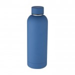 Thermosflasche aus Edelstahl Farbe Blau dritte Ansicht