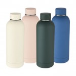 Thermosflasche aus Edelstahl Farbe Blau zweite Ansicht in verschiedenen Farben