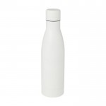 Thermoflasche aus recyceltem Edelstahl, 500 ml farbe weiß dritte Ansicht