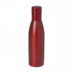 Thermoflasche aus recyceltem Edelstahl, 500 ml farbe rot dritte Ansicht