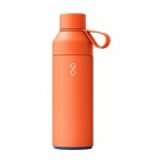 Edelstahl-Thermosflasche aus recyceltem Ozean-Plastik 500ml farbe orange