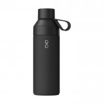 Edelstahl-Thermosflasche aus recyceltem Ozean-Plastik 500ml farbe schwarz