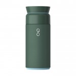 Edelstahl-Thermosflasche aus recyceltem Ozean-Plastik farbe dunkelgrün