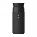 Edelstahl-Thermosflasche aus recyceltem Ozean-Plastik farbe schwarz
