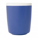 Keramikbecher im matten Finish und weißem Inneren, 350 ml farbe köngisblau zweite Vorderansicht