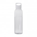 Transparente Flasche aus recyceltem Kunststoff, 650 ml farbe weiß zweite Rückansicht