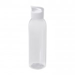 Transparente Flasche aus recyceltem Kunststoff, 650 ml farbe weiß zweite Ansicht