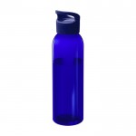 Transparente Flasche aus recyceltem Kunststoff, 650 ml farbe blau