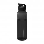 Transparente Flasche aus recyceltem Kunststoff, 650 ml farbe schwarz