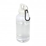Transparente Flasche aus recyceltem Kunststoff, 400 ml farbe weiß