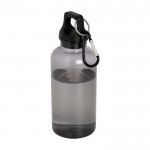 Transparente Flasche aus recyceltem Kunststoff, 400 ml farbe schwarz