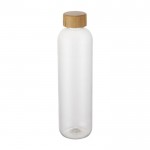 Transparente Flasche aus recyceltem Kunststoff, 1 L farbe transparent