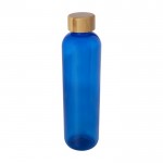 Transparente Flasche aus recyceltem Kunststoff, 1 L farbe blau